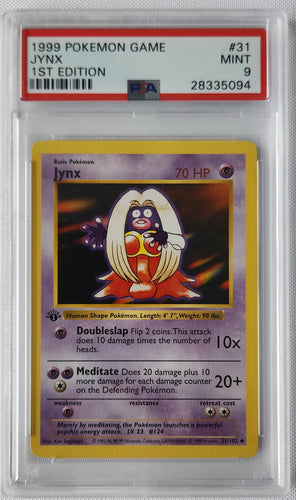 1999 Pokemon Trading Card Game Jynx 1st Edition Base Set PSA 9